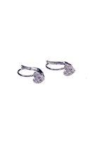 Orecchini Stocco Gioielli Donna in Oro bianco Zircone ORS 37 - ORS 37